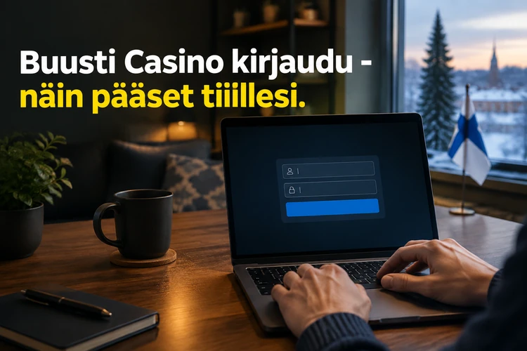 Buusti Casino kirjaudu - näin pääset tilillesi