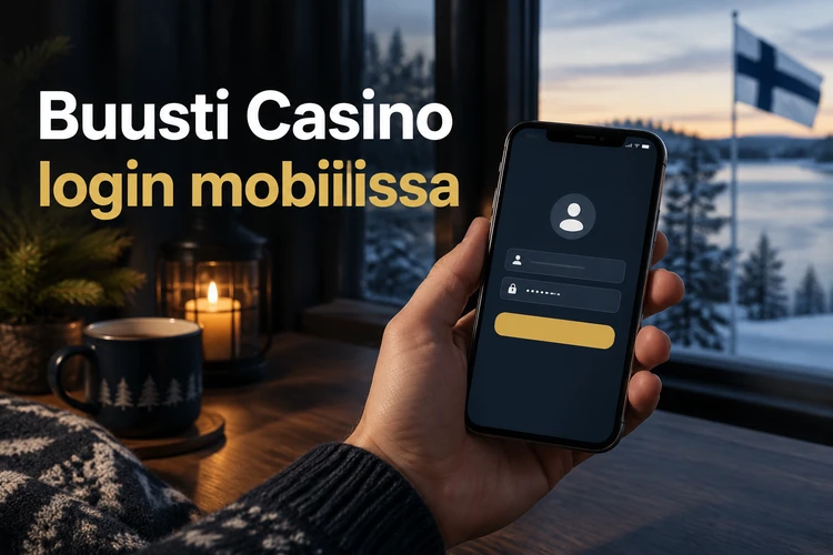 Buusti Casino login mobiilissa